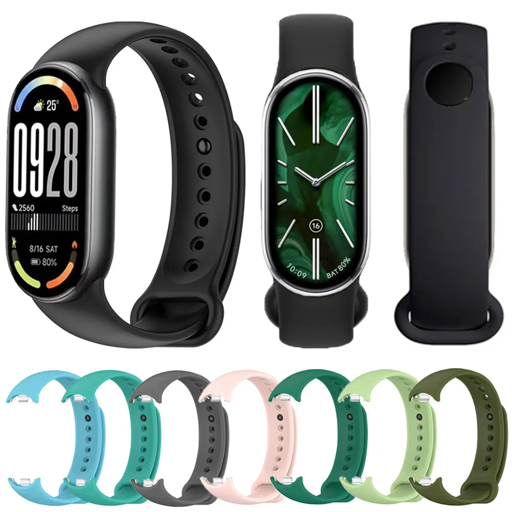 

Silicone Band for Xiaomi Mi Band 10 Strap Breathable Bracelet Replaceable Accessories for Xiaomi Mi Band 8 9 10 Watchband Correa