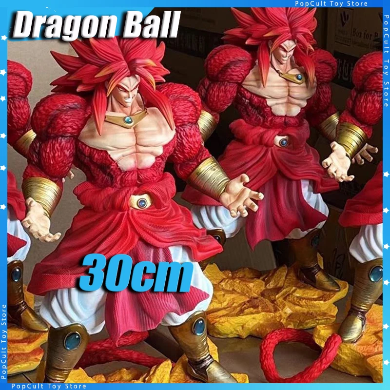 

New 30CM GK JT Toys Dragon Ball Action Figure SSJ4 Broli Anime Figurine Super Saiyan 4 PVC Statue Collection Model Gift Toys