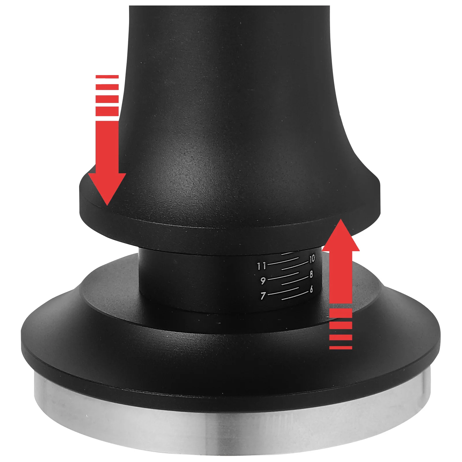 

Tamper Coffee Powder Press Tamping Tool Manual Espresso Stainless Steel Flat Base