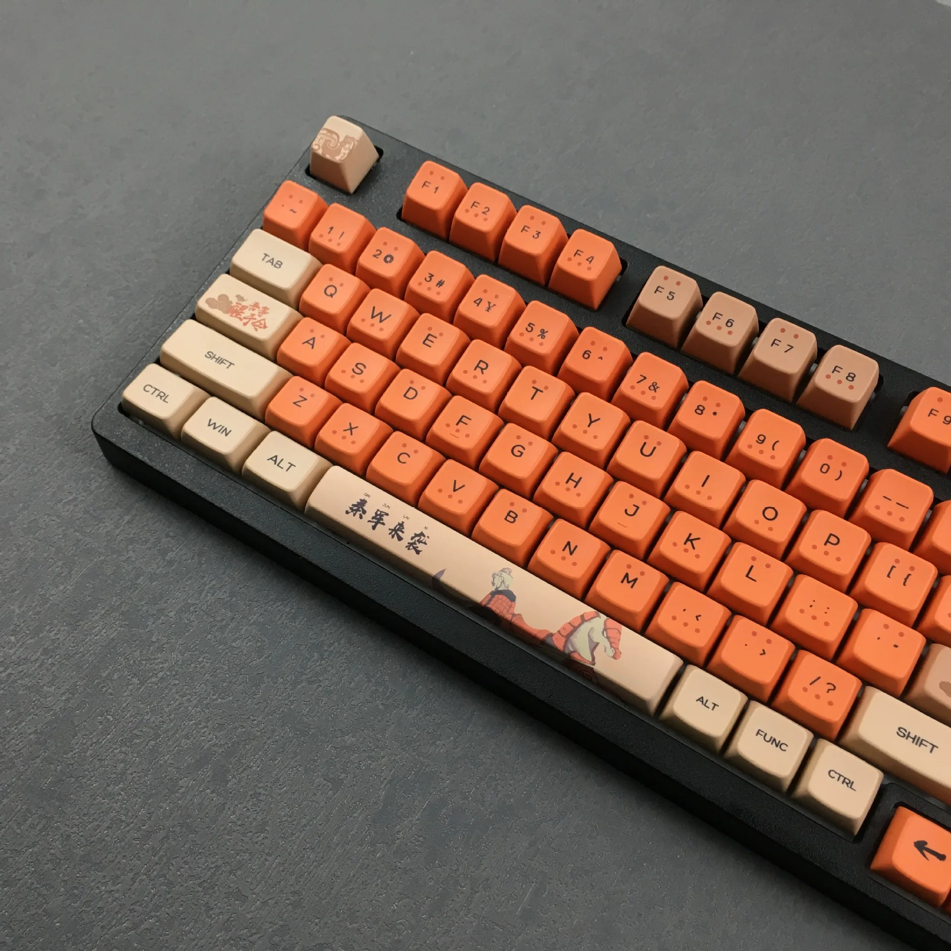 Pbt Keycap 132 Toetsen Terra Cotta Krijgers Sda Profiel Chinese Engelse Keycaps Voor Cherry Mx Switch Gaming Mechanisch Toetsenbord