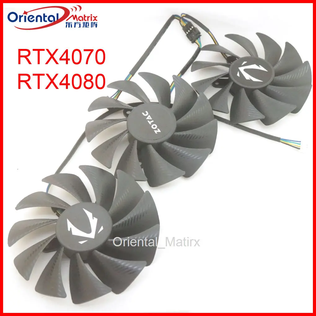 

GA92S2U-PFTM 12 В 0,46 А 88 мм Вентилятор VGA для ZOTAC RTX4070 4070S 4070ti 4070tiS RTX4080 TRINITY Вентилятор охлаждения видеокарты
