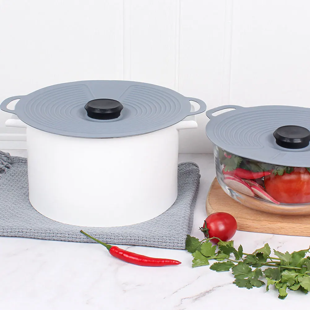 

Silicone Food Cover Pot Lid Microwave Splatter Guard Reusable Stretch Lids Bowls Containers Heat Resistant Elastic
