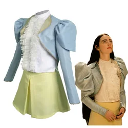 Movie Poor Cos Thing Bella Baxter Cosplay Costume Outfit Yellow Skirt Blue Coat For Adult Girls Roleplay Halloween Carnival Suit