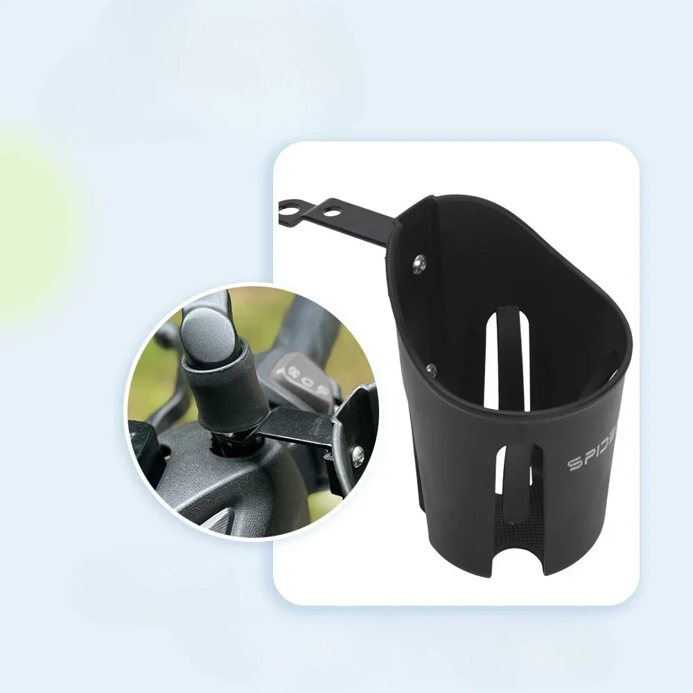 حامل أكواب سكوتر كهربائي عالمي، مرآة الرؤية الخلفية، تركيب حامل زجاجة المياه