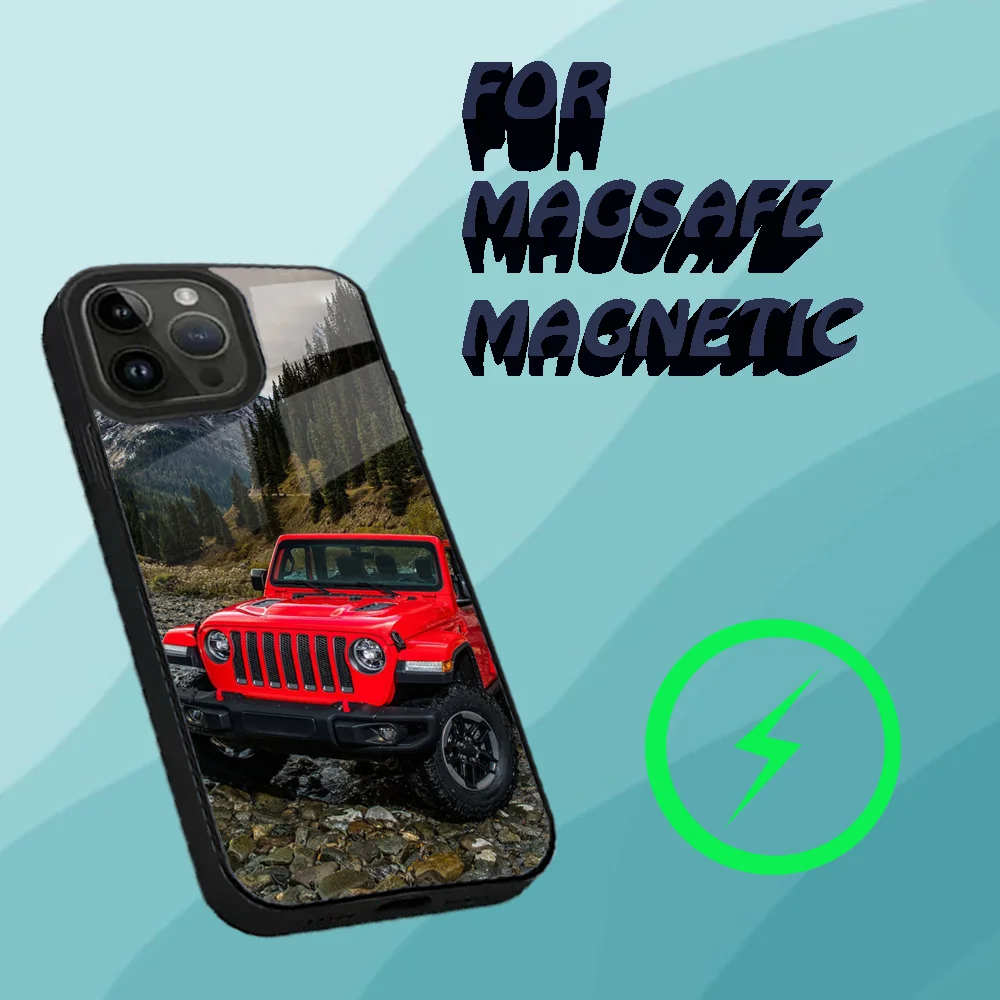 Jeeps-S off-road SUV Phone Case For iPhone 16,15,14,13,12,11,Plus,Pro,Max Mini Magsafe Magnetic Wireless Charging