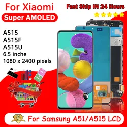 Super AMOLED For Samsung  A51 LCD Display Touch Screen Digitize Assembly for Samsung  A51 A515 A515F Lcd Display