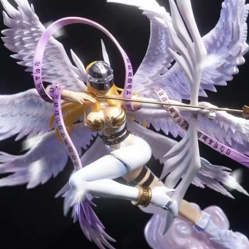 

26CM Digimon Adventure Holy Angemon Celestial Beast Resin Gk Figures Action Figure Pvc Model Customized Birthday Gifts Toy