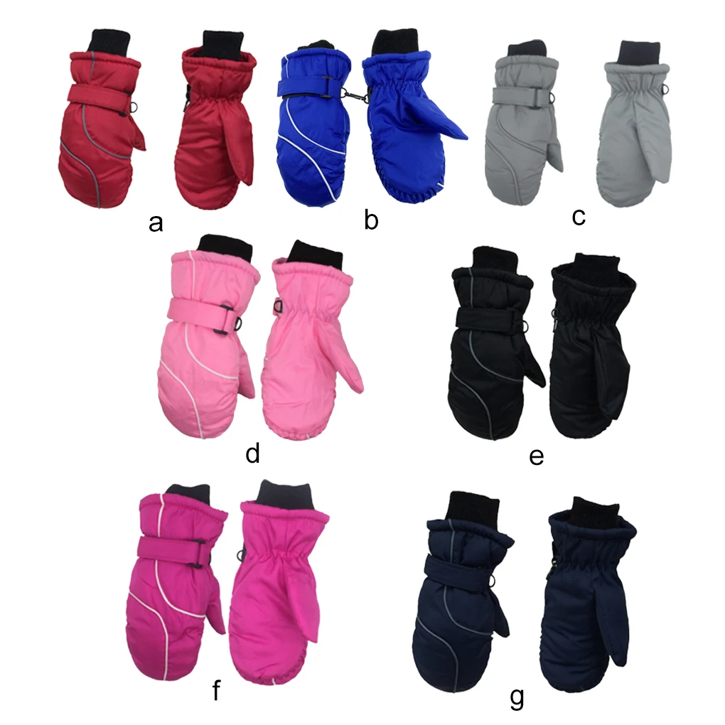 

1 Pair Kids Mittens Winter Waterproof Easy Matching Outdoor Activities