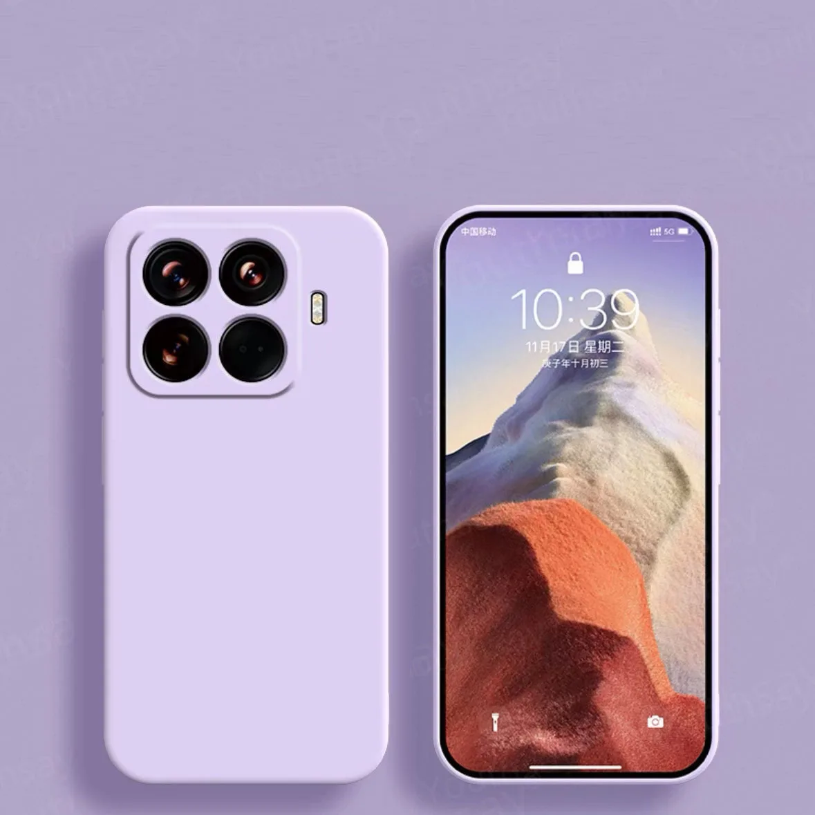 Capa de Luxo para Xiaomi 17T, Capa Xiaomi 17T Pro, Fundas Coque Original de Silicone Líquido, Bumper de TPU Macio para Celular Xiaomi 17T