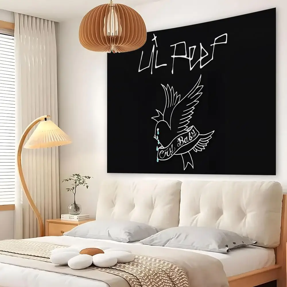 L-Lil P-Peep Tapestry Custom Living Bedroom Party Dormitory Interior Wall Bohemian Decoration Attached Clip