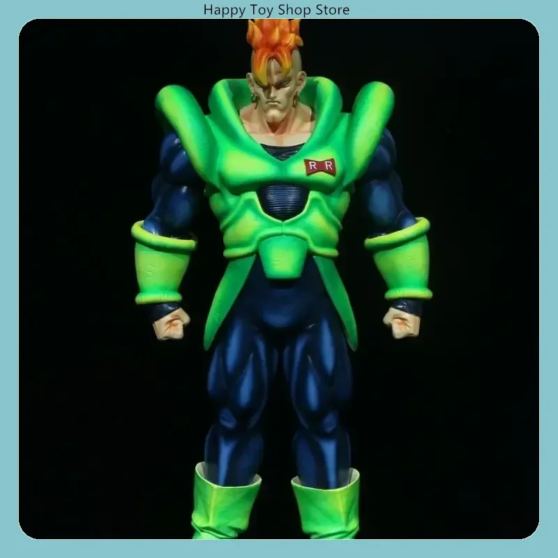 

Dragon Ball Android 16 Red Hair 41cm PVC Figure Statue Standing Pose Desktop Decoration Gift