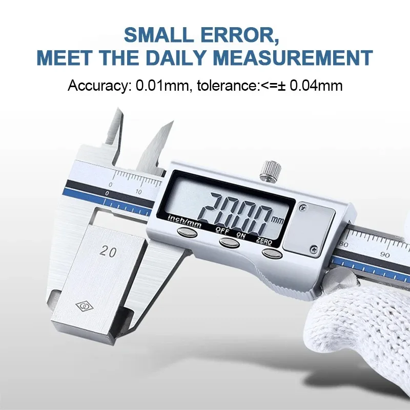 Stainless Steel Digital All Metal Vernier Caliper High Quality Electronic Caliber Measuring Tool Ruler Gauge 100/150/200/300mm