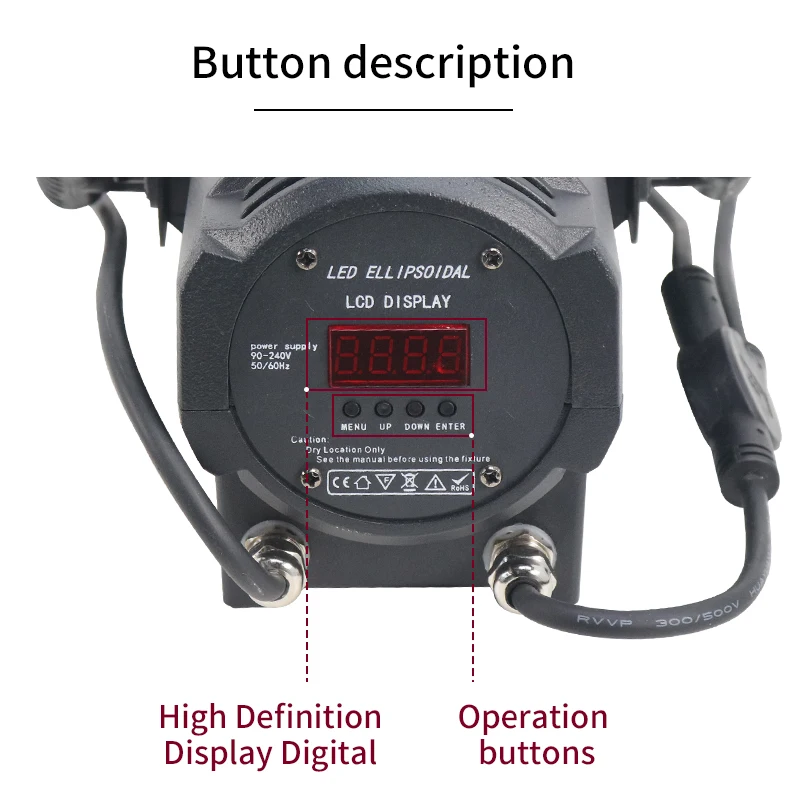 DMX 100W Mini Zoom Profile light Contour Surface Studio DJ Club DMX LED Leko for Light Show