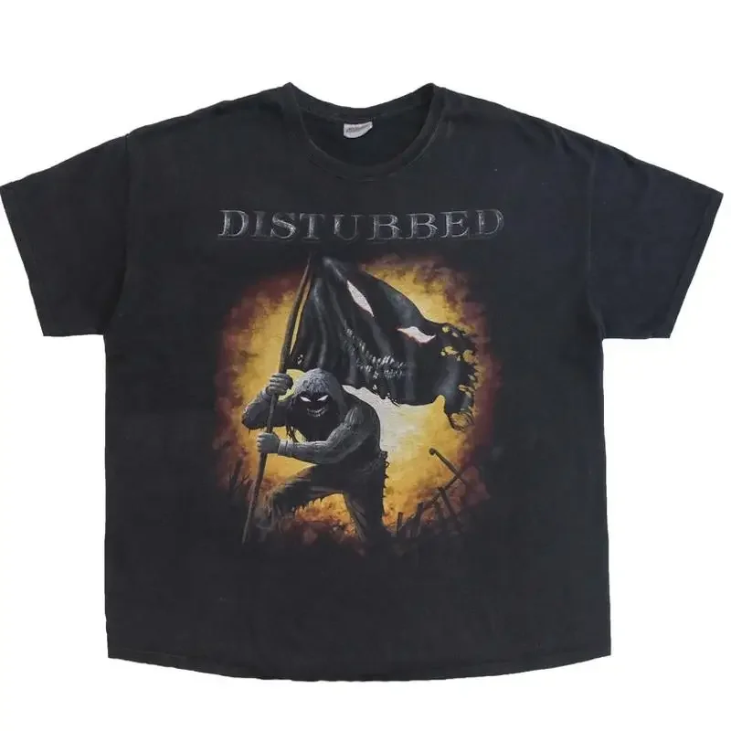 Vintage Disturbed Faded Black Concert T-Shirt