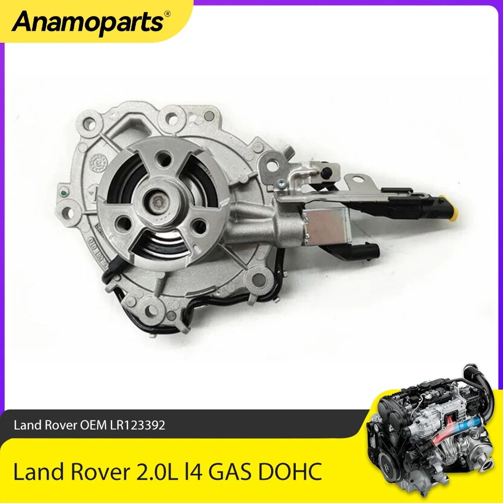 Engine Water Pump Fit 2.0 L For Land Rover Range Rover Jaguar 2.0L l4 GAS DOHC 2011-2020 OEM LR123392