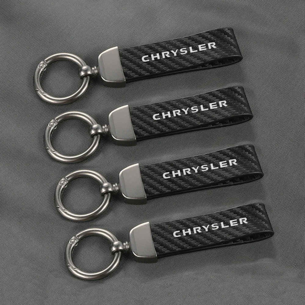 PU Leather Keychains High Quality Car Key Strap For Chrysler 300C Voyager Town and Country 200 300 Sebring PT Cruiser 300M Grand