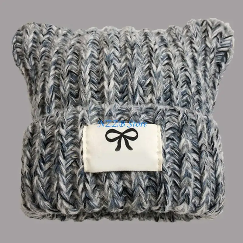 

T21F Lovely Fashion Hat Daily Leisure Hat Party Fun Hat Polyester Knitted Hat Winter Accessory for Outdoor Activity