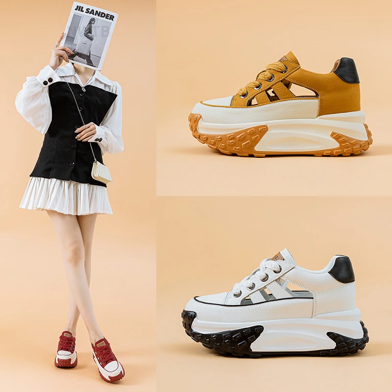 

Женские кроссовки в стиле ретро, теннисные кроссовки на платформе, Вулканизированная подошва, роскошные брендовые дизайнерские кеды, 2023