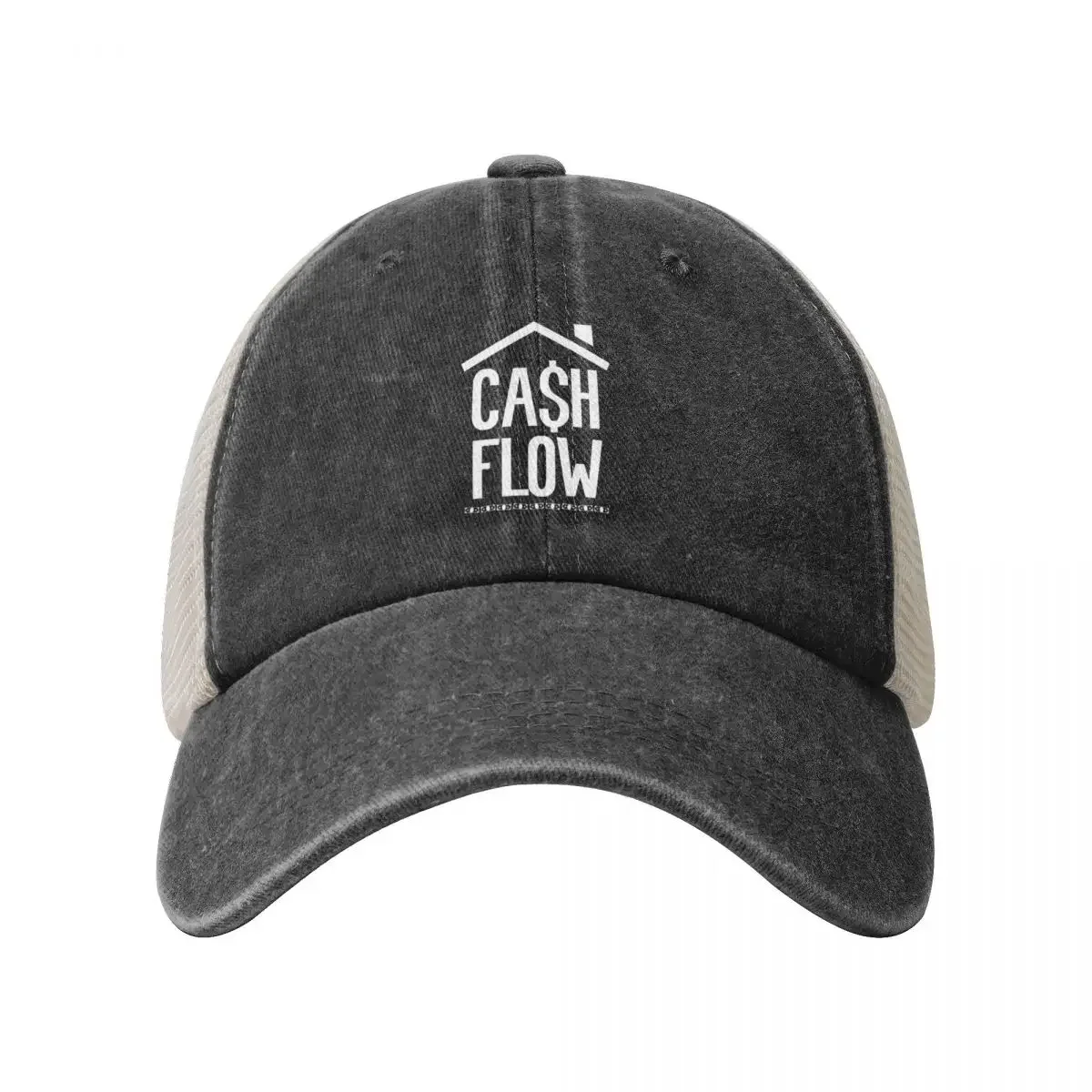 Cash Flow Property and Real Estate Investor Cowboy Mesh Baseball Cap Rave Gentleman Hat Men Luxury Brand Women's