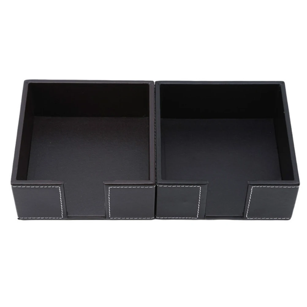 

1Pcs PU Tissue Box Simple Square Style Tissue Holder Reusable Decorative Napkin Storage for Bathroom Bedroom Office Car