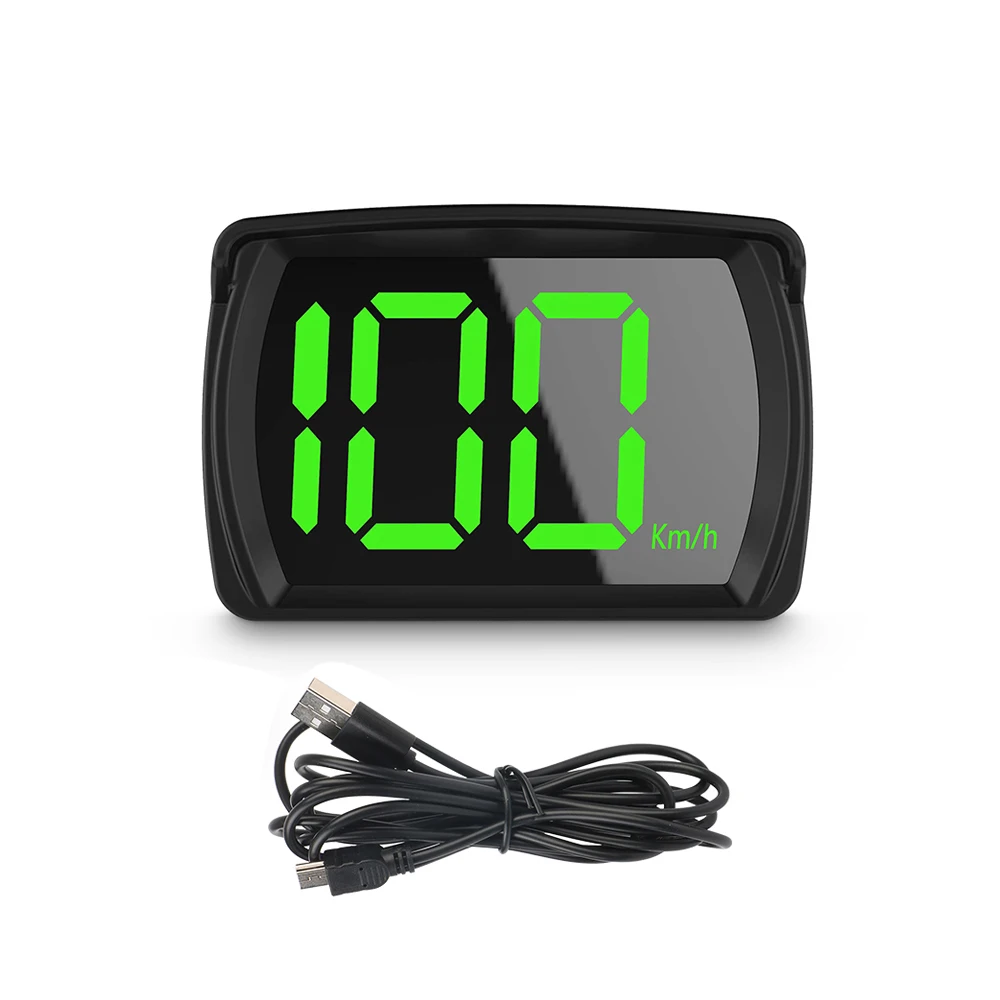 Universal Car HUD Y03 Head Up Display Speedometer GPS KMH 2.8 Inch Big Font Digital Speed Meter Gauge Automotive Accessories