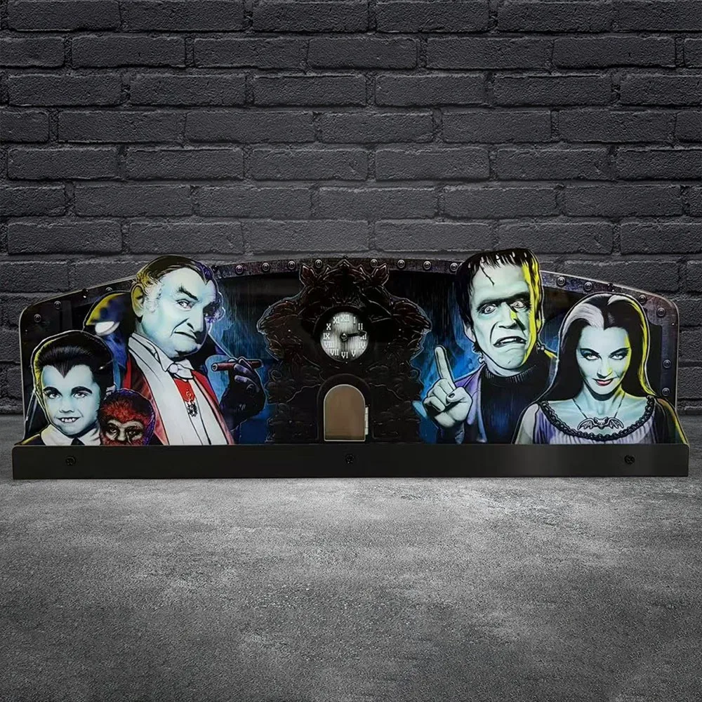 The Munsters Pinball Topper 3D Printed Acrylic LED Topper for Pinball Decor Gameroom Decoration