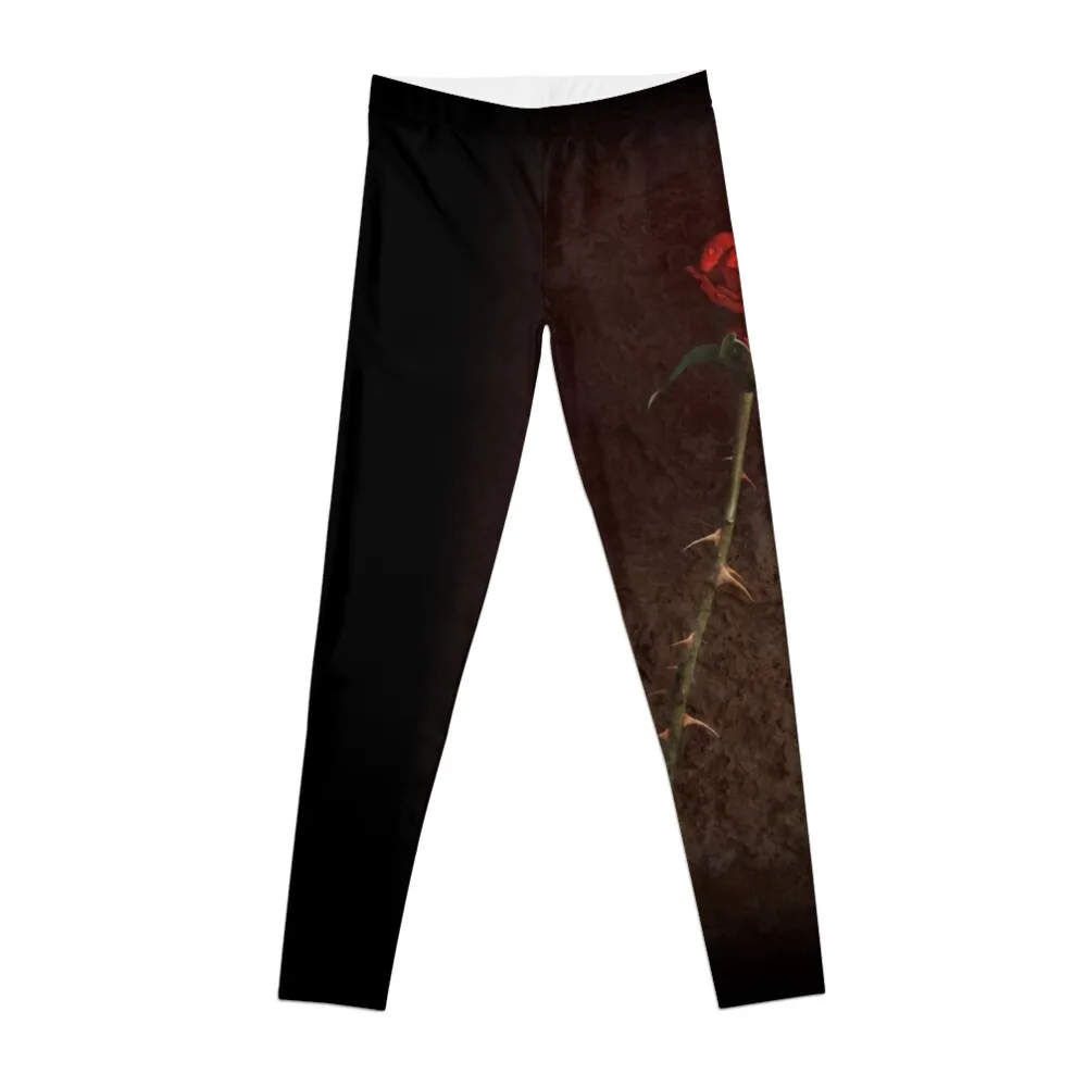 Blood Rose Leggings flared Golf wear trousers gym clothing Womens Leggings