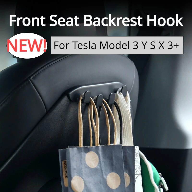 Seat Backrest Hook for Tesla Model 3 Y S X 3+ Front Seat Hanger ABS Storage Rack New Model3 Highland Car Accessories 2017-2024