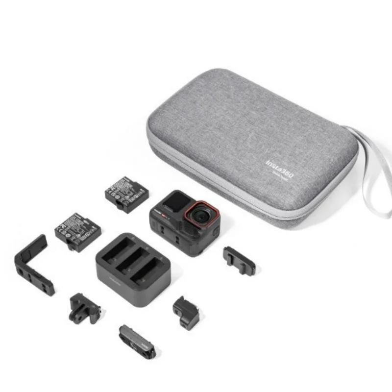 Оригинальная сумка для хранения Insta360 Ace Pro и Ace Pro 2, жесткий чехол, дорожный чехол для камеры, комплект зарядного устройства с креплением на аккумулятор