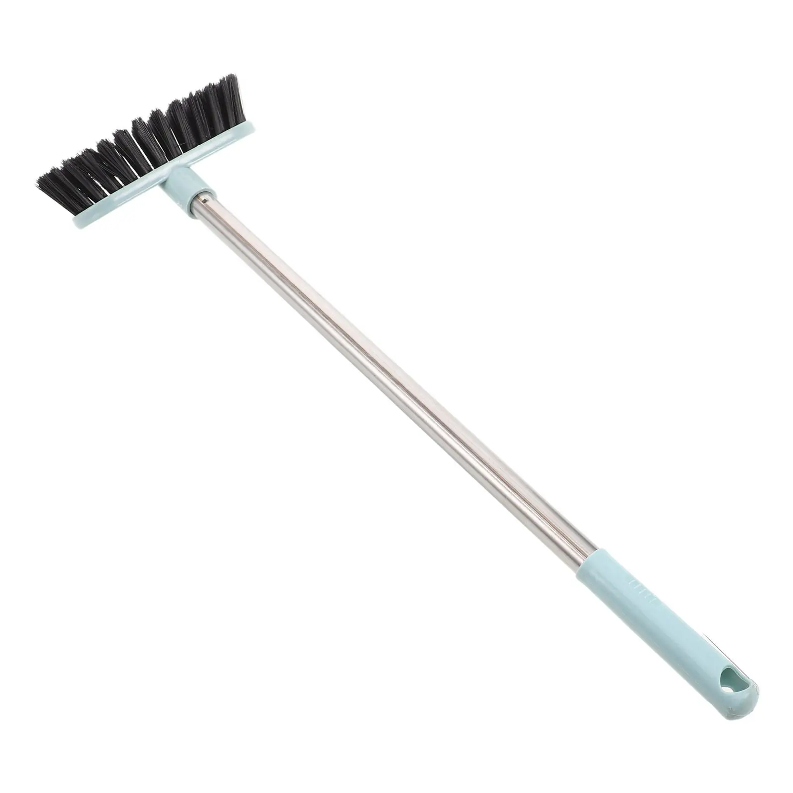 Small Floor Scrub Brush Stiff Hard Bristle Tile Scrubber with Long Handle Grout Stain Cleaning Brush for Bathroom Shower Kitchen