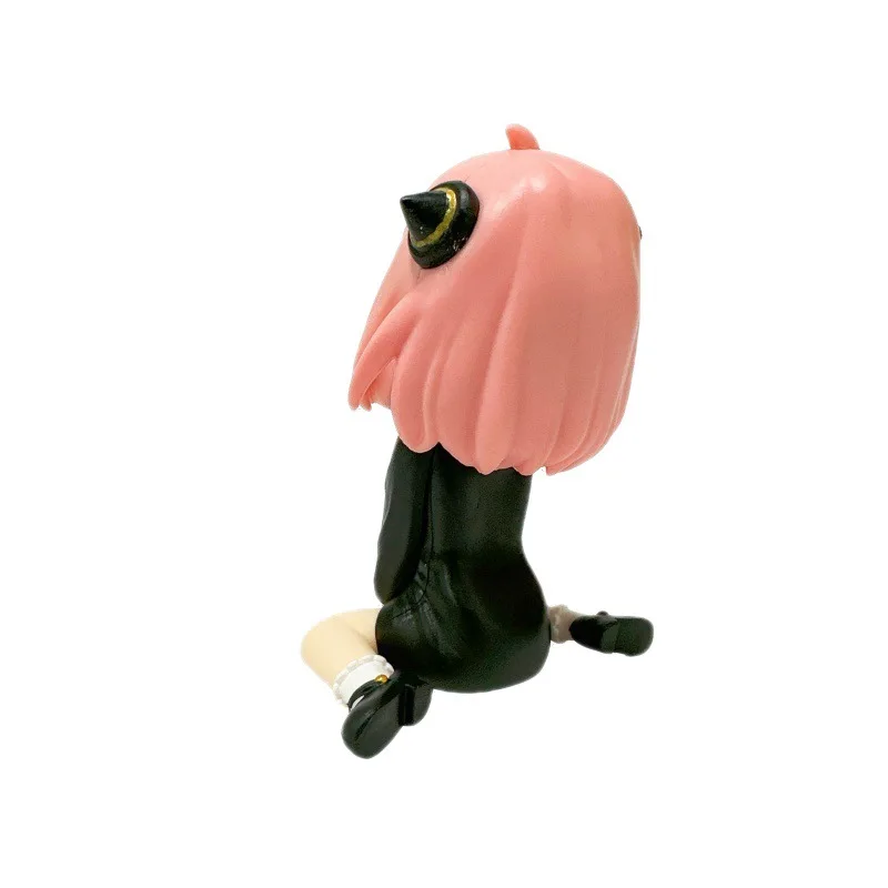 Figurine d'anime en PVC pour enfants, éventuelles Y × FAMILY, Anya Forger, modèle mignon à genoux, nouilles instantanées, presse, cadeau de jouets, figurine d'action, renforcement, 9cm