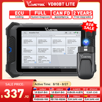VDIAGTOOL VD80 BT LITE Car Diagnostic Tool Wireless 8 Inch OBD2 Scanner 31+ Resets ECU Coding Bi-directional CANFD DOIP FCA ﻿