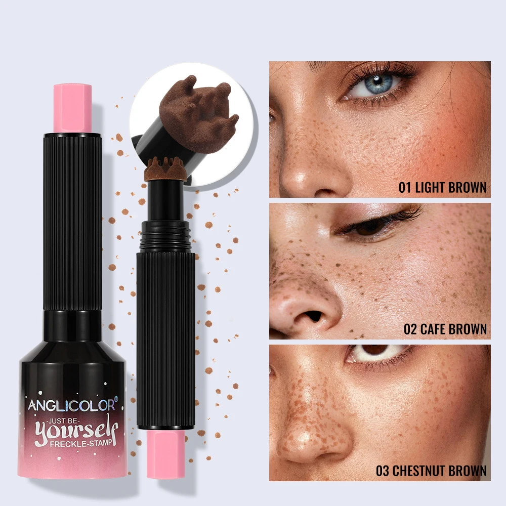 Liquid Air Cushion Freckle Stamp Pen Five-point Head Freckle Natural Simulation Fake Dot Spot Pen Waterproof Lasting Makeup
