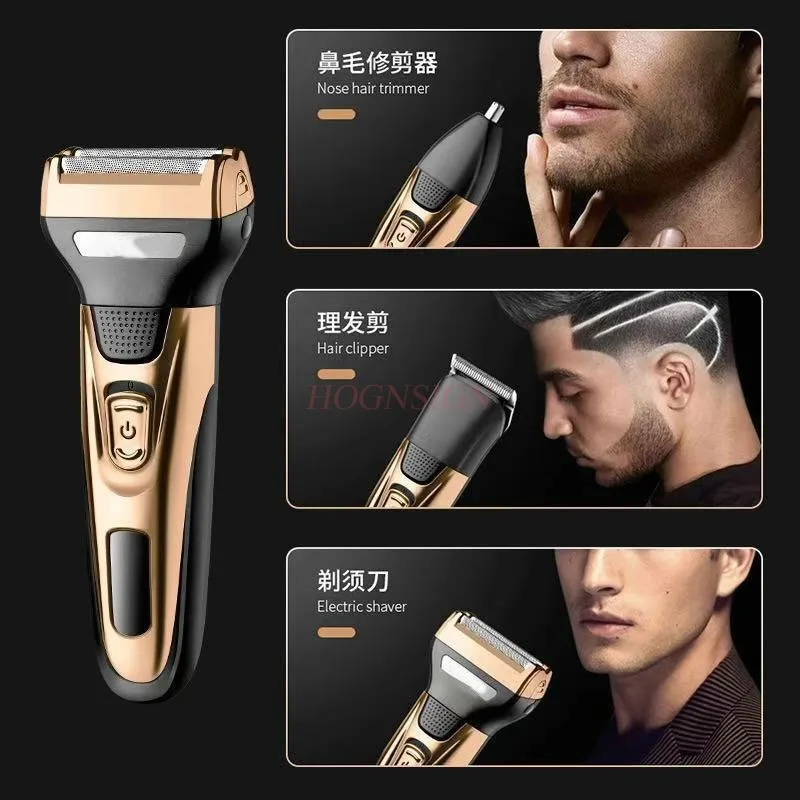 3in1 grooming kit electric shaver for men beard hair trimmer body nose ear shaving machine face razor rechargeable