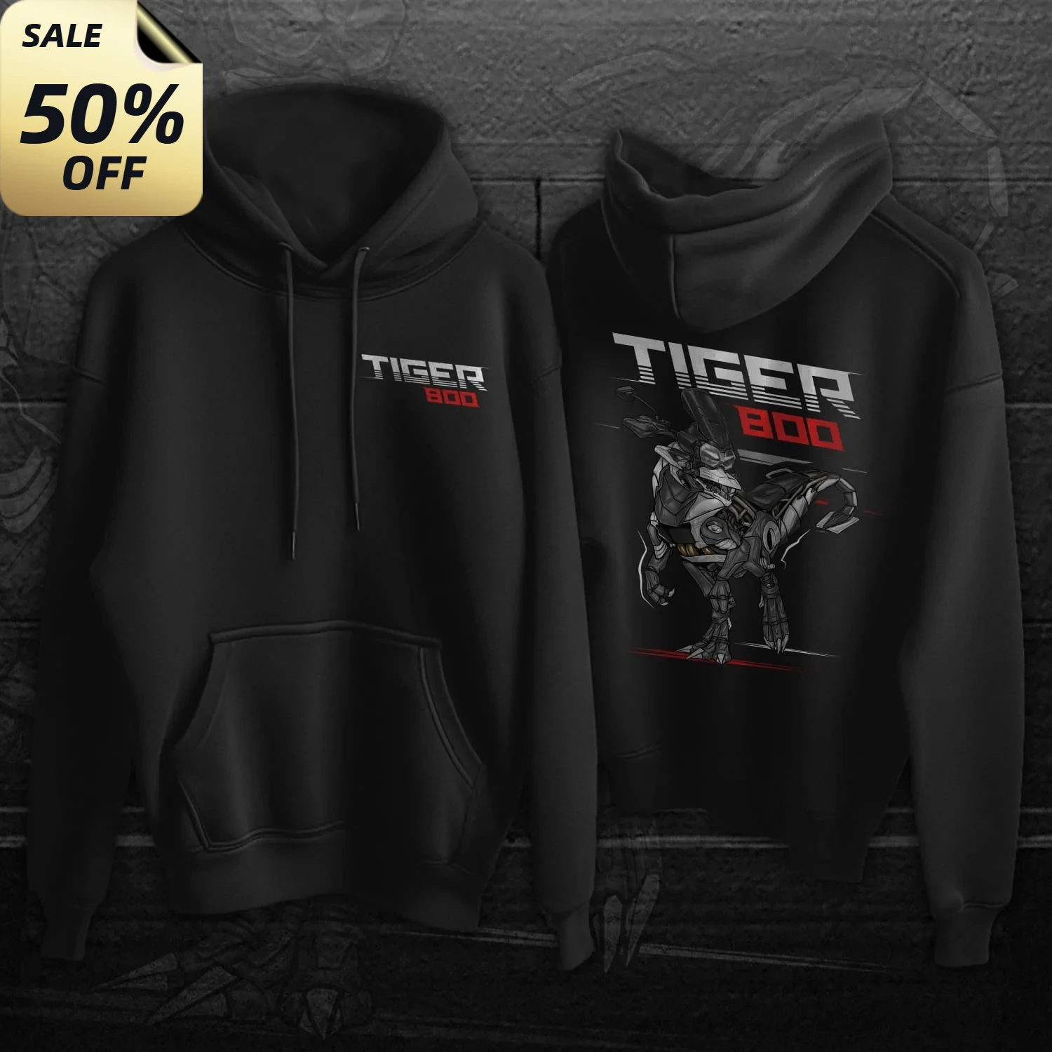 

Пуловер с капюшоном в стиле британского тигра 800, вдохновленный динозавром, 100% хлопок, удобная повседневная мужская одежда, уличная одежда для водителя