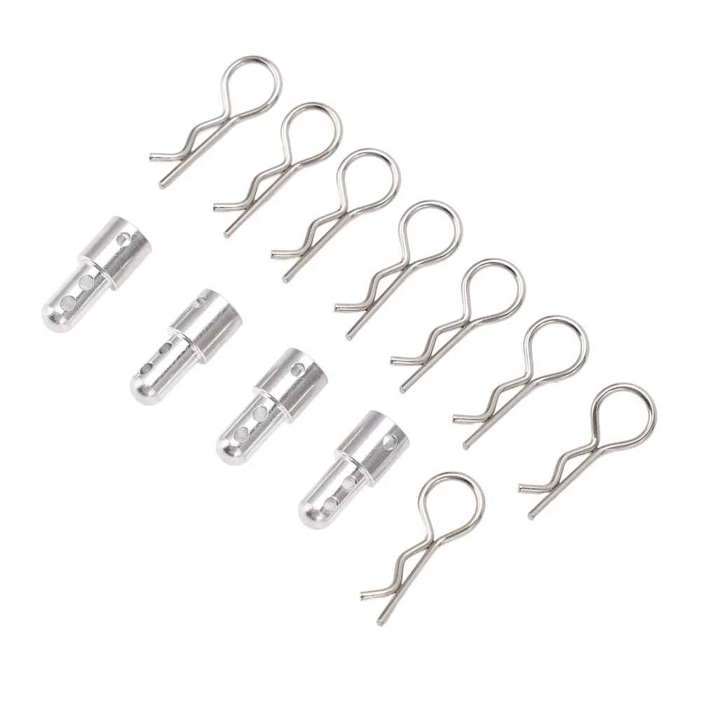 4Pcs/Set Aluminum RC Body Post Mount RC Car Shell Column for MJX 1/14 14301/14302/14303/H14BM/14209/14210 RC Car
