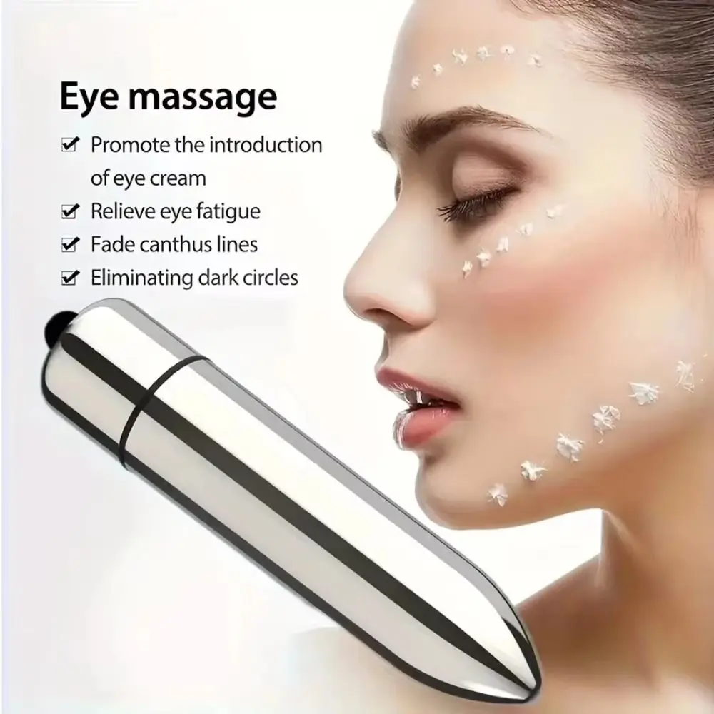 Facial And Eye Massage Treatment Mini Vibrating Massager Promotes Lotion Absorption Portable Massage Hammer Massage Stick