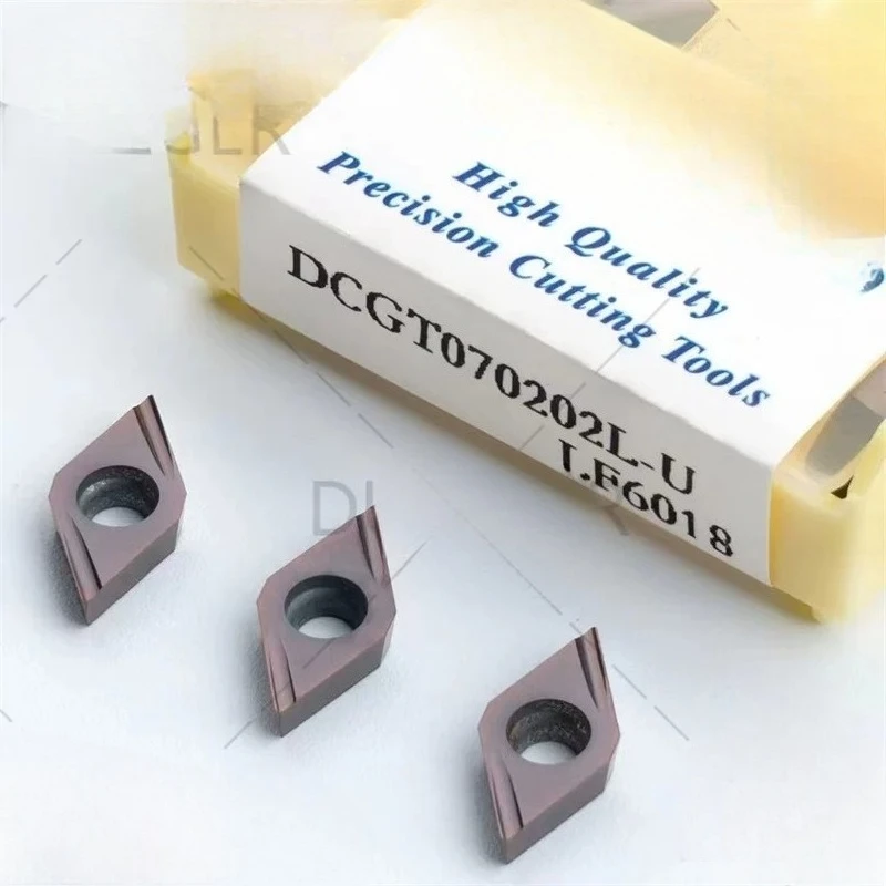 (10 pieces) CNC inner hole blade (suitable for Daiska) DCGT070202R-U LF6018 stainless steel diamond blade