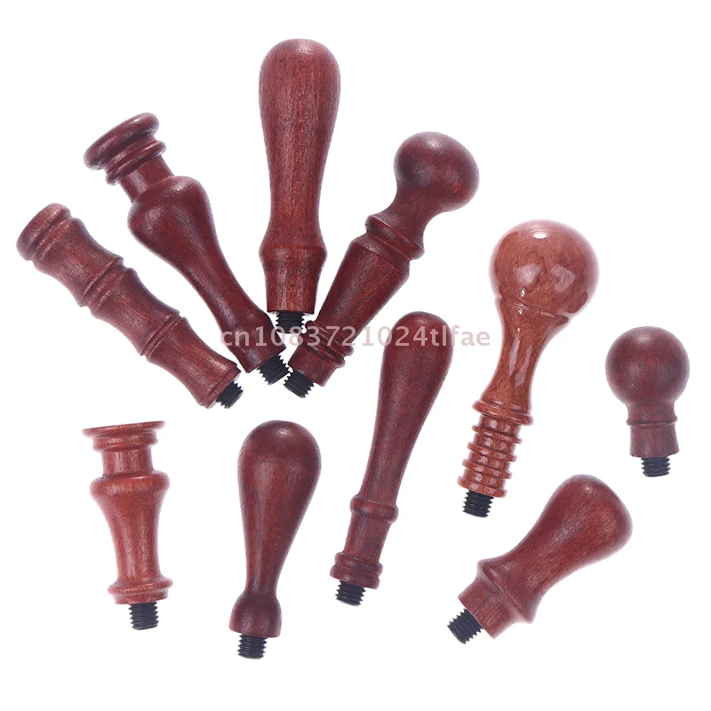 1 قطعة مقبض الخشب ختم من الشمع ختم اكسسوارات المحمولة البسيطة Diy بها بنفسك أداة الختم الرجعية الكمثرى مقبض الشمع ختم Stamps مقبض #6