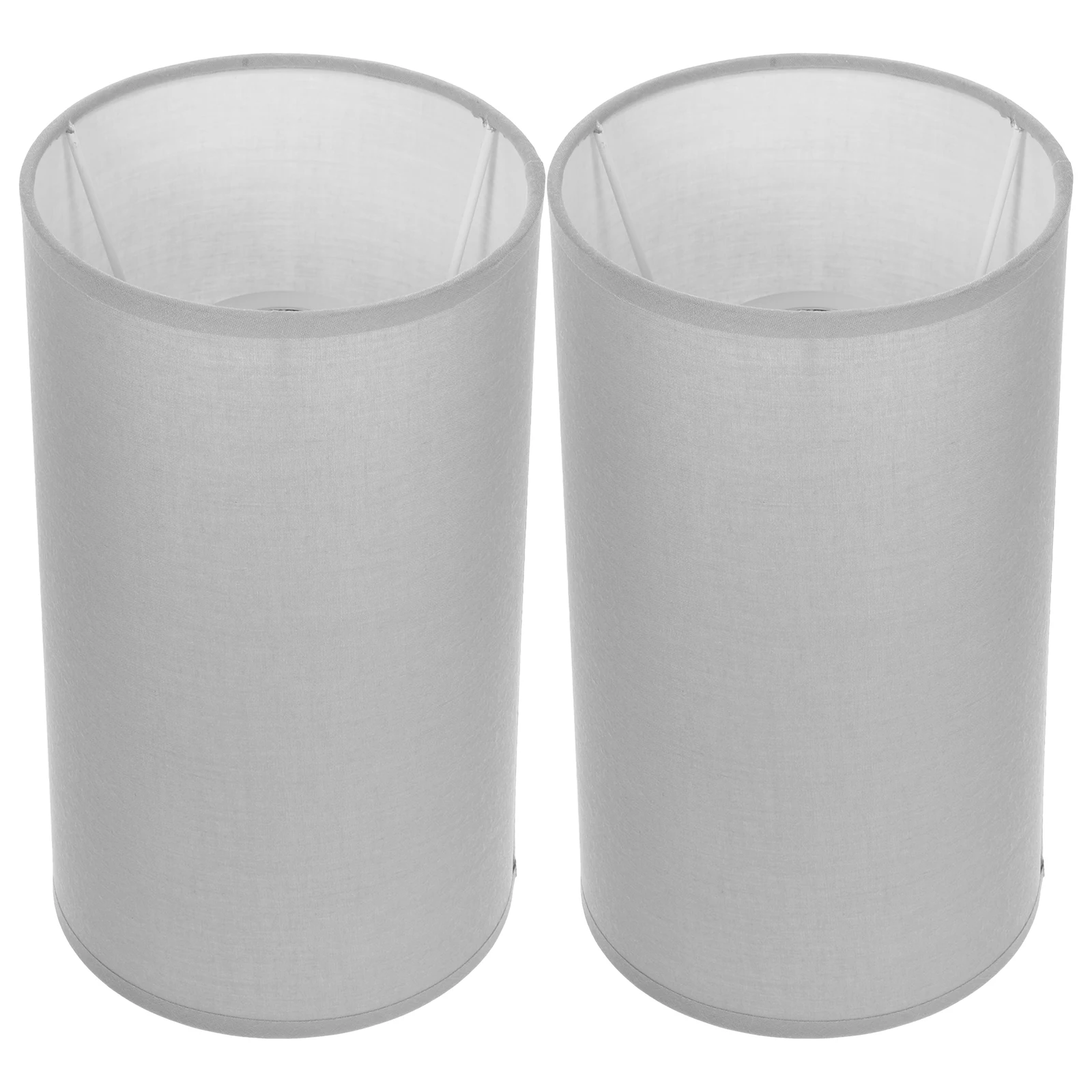 

2pcs Fabric Lampshade Accessories Universal Cylinder Light Covers Compact Sturdy Table Floor Lamps Replacement Simple Cloth