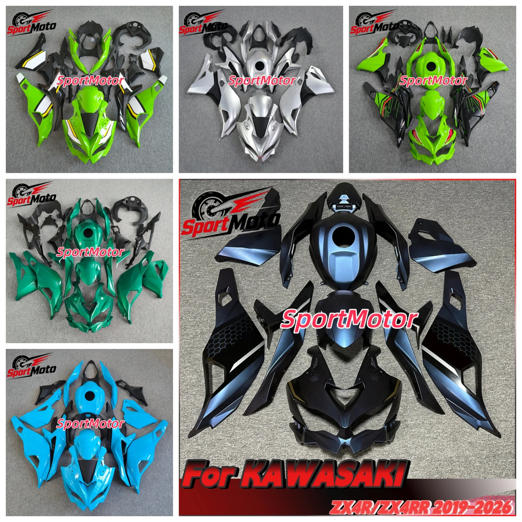 Bodywork Set High Quality ABS Injection purple Motorcycle Fairings Kit Fit For ZX-25R ZX-4R 2019 2020 2021 2022 2023 2024 25 26