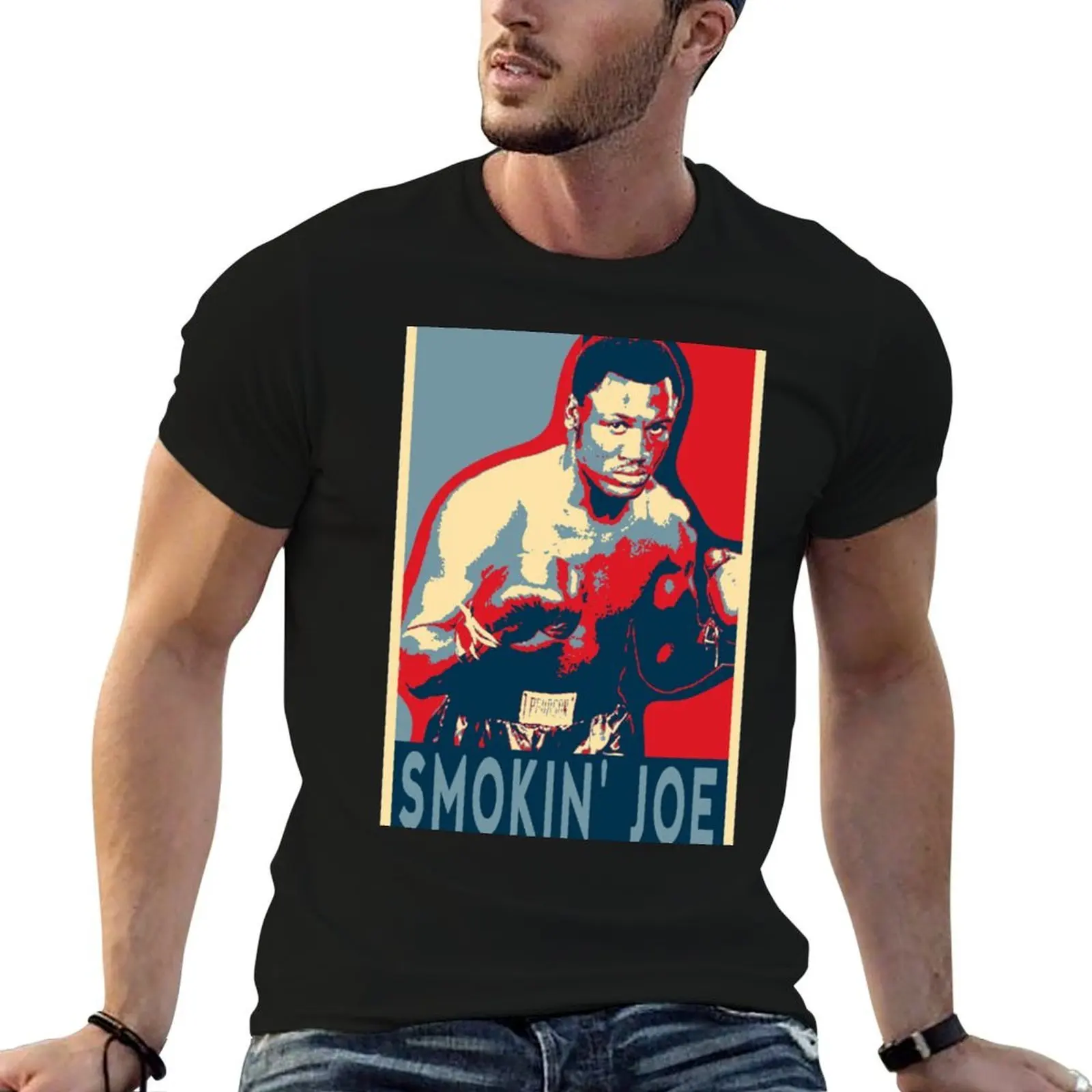 

Joe Frazier Smokin&x27;joe T-Shirt anime t shirts oversize t shirts for man pack cotton T-Shirt