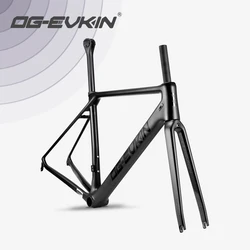 OG-EVKIN CF-025-V Carbon Road Frame Rim V-Brake Bicycle Frame Black BB86 700C x 25C Di2&Mechanical Bike Frames Frameset Racing