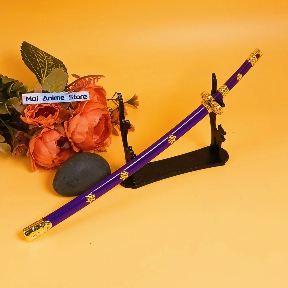 10-calowa stalowa katana Roronoa Zoro, żelazny nóż ninja, oryginalny szabla samurajska, metalowy miecz anime Zoro, katana japońska w naturalnym rozmiarze, zabawka, prezent