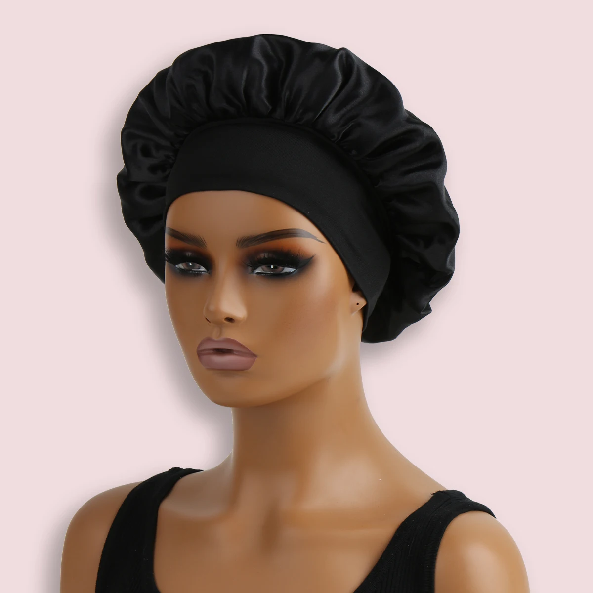 Unisex Pure Color Sleep Cap Soft Comfortable Material Holiday Gift Student Couple Sleep Hat One Piece