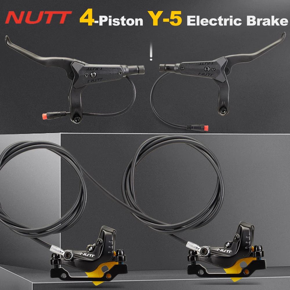 NUTT Y-5 Hydraulic Brake 4 Piston Electric Brake For A5-D KUGOO Zero Dualtron Kaabo Mantis