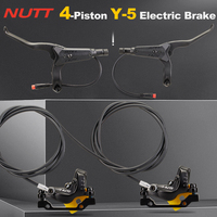 NUTT 4 Pistons Electric Scooter Brake Y-5 Hydraulic Disc Oil Brake 140 160 Rotor For A5 HX-D Kukirin g2 max NANROBOT D6+ N6 LS7