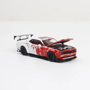 Stance Hunters SH 1:64 SRT Hellcat Christmas Rosa legeringsmodellbil 12 best sales Hell cat car - №11