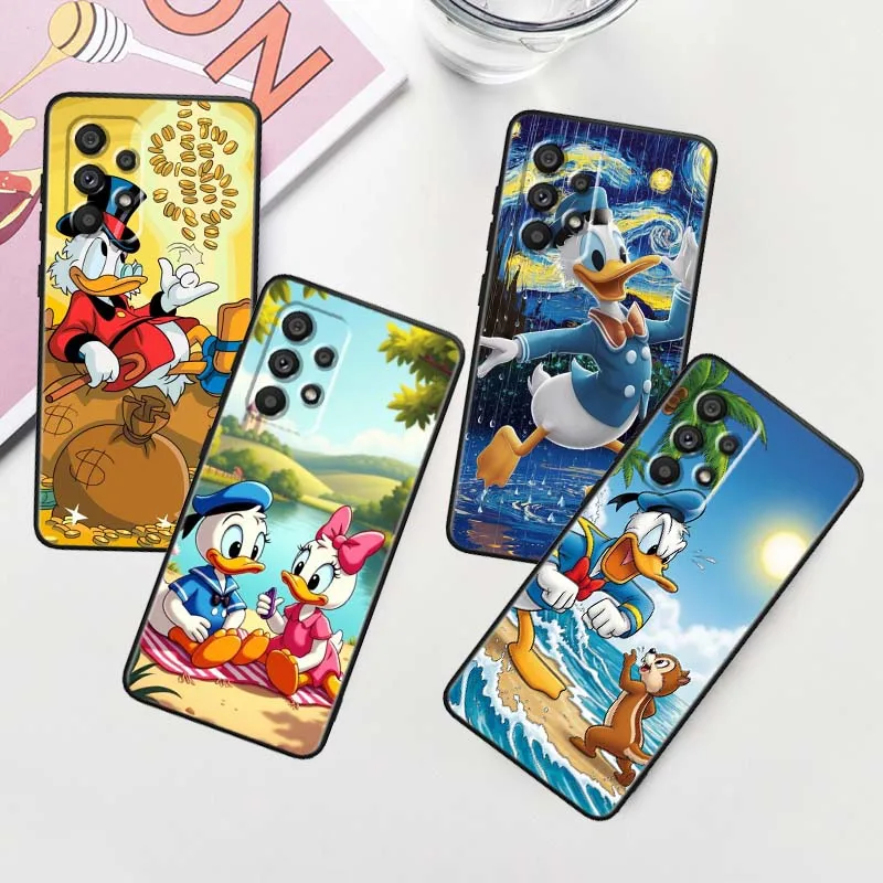 

Disney Donald Duck For Samsung A42 A41 A35 A34 A33 A32 A25 A24 A23 A21s A04 A03 Note 20 Ultra 5G Black Phone Case