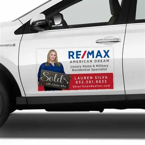 Custom Bumper Door Car Magnets Signs Poster for Business Removable Advertise Signs for Car Magnetic Stickers view 5
